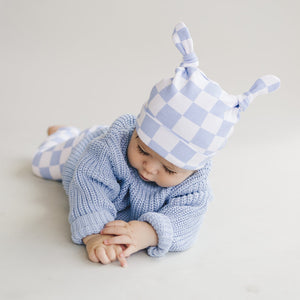 Chunky Knit Sweater | Blue - MOOGCO Baby