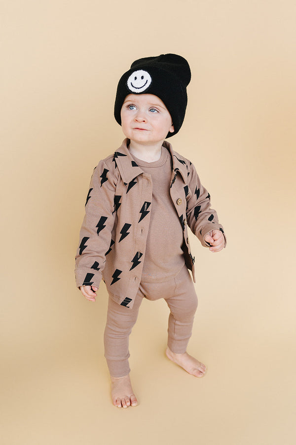 Shacket | Mocha Bolts - MOOGCO Baby