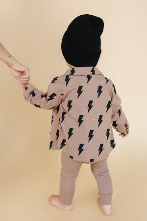 Shacket | Mocha Bolts - MOOGCO Baby