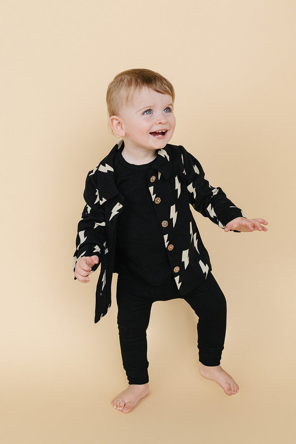 Shacket | Black Bolts - MOOGCO Baby