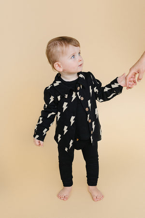 Shacket | Black Bolts - MOOGCO Baby