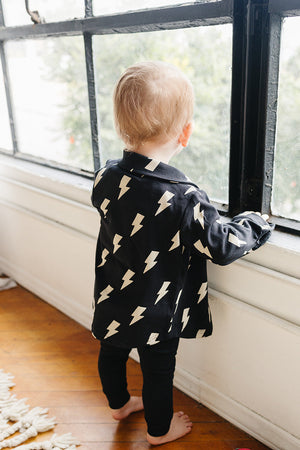 Shacket | Black Bolts - MOOGCO Baby