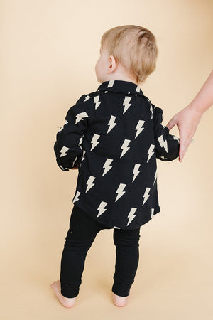 Shacket | Black Bolts - MOOGCO Baby