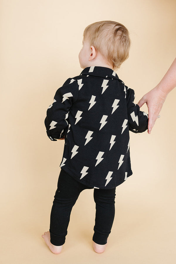 Shacket | Black Bolts - MOOGCO Baby