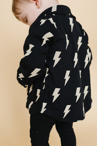 Shacket | Black Bolts - MOOGCO Baby