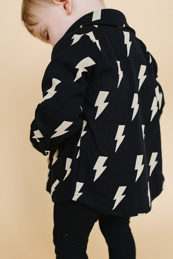 Shacket | Black Bolts - MOOGCO Baby