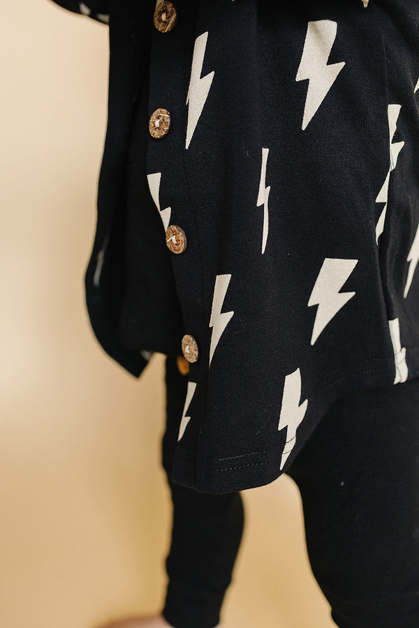 Shacket | Black Bolts - MOOGCO Baby