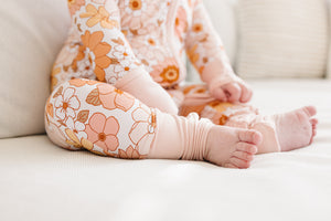 Bamboo Zip Romper |  Sweet Blossom