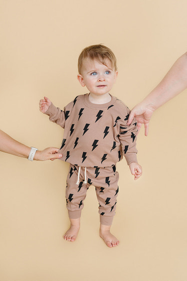 Jogger Set | Mocha Bolts