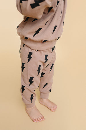 Jogger Set | Mocha Bolts