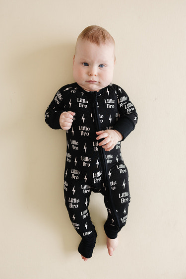 Bamboo Zip Romper | Little Bro - MOOGCO Baby