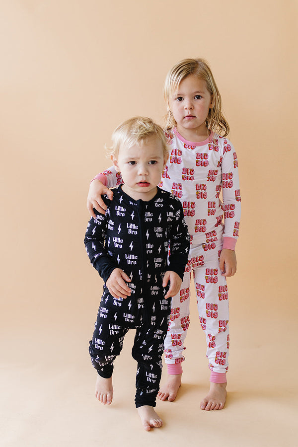 Bamboo Zip Romper | Little Bro - MOOGCO Baby