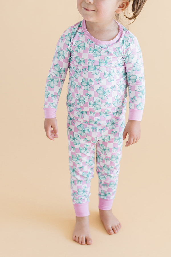 Bamboo Two Piece Set | Shamrock & Bows