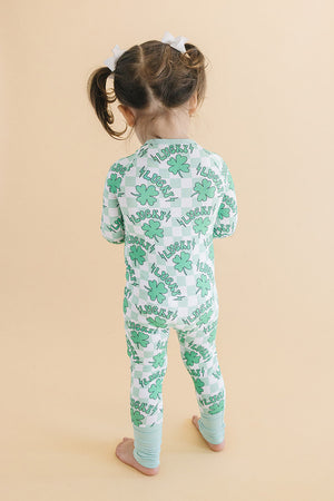 Bamboo Zip Romper | Lucky Shamrock