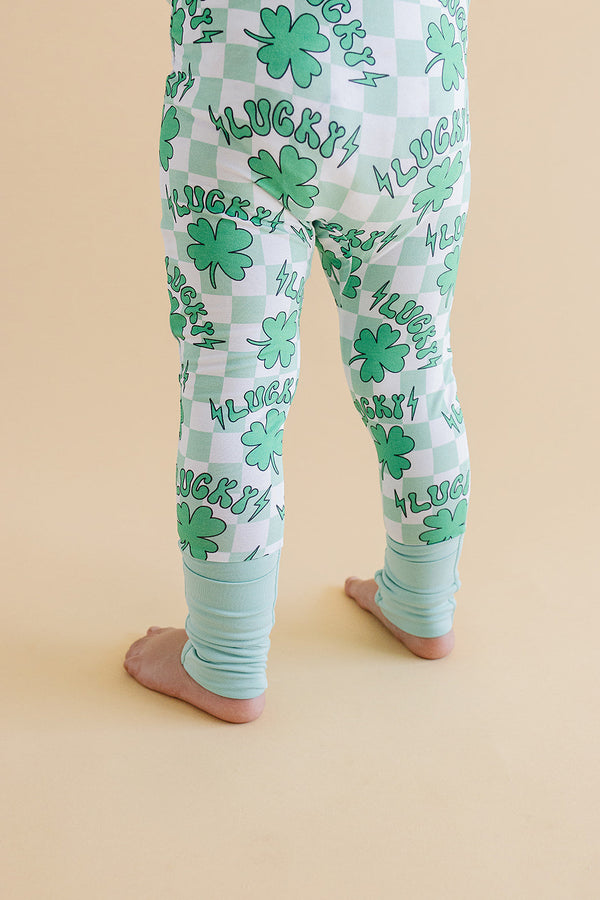 Bamboo Zip Romper | Lucky Shamrock