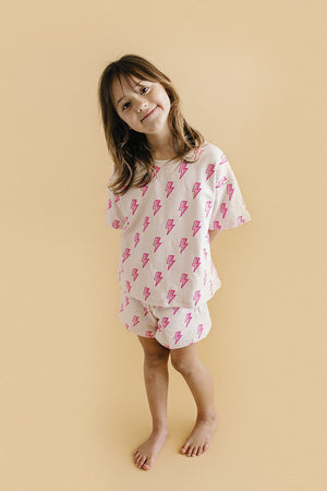 Shorts Set | Pink Bolts