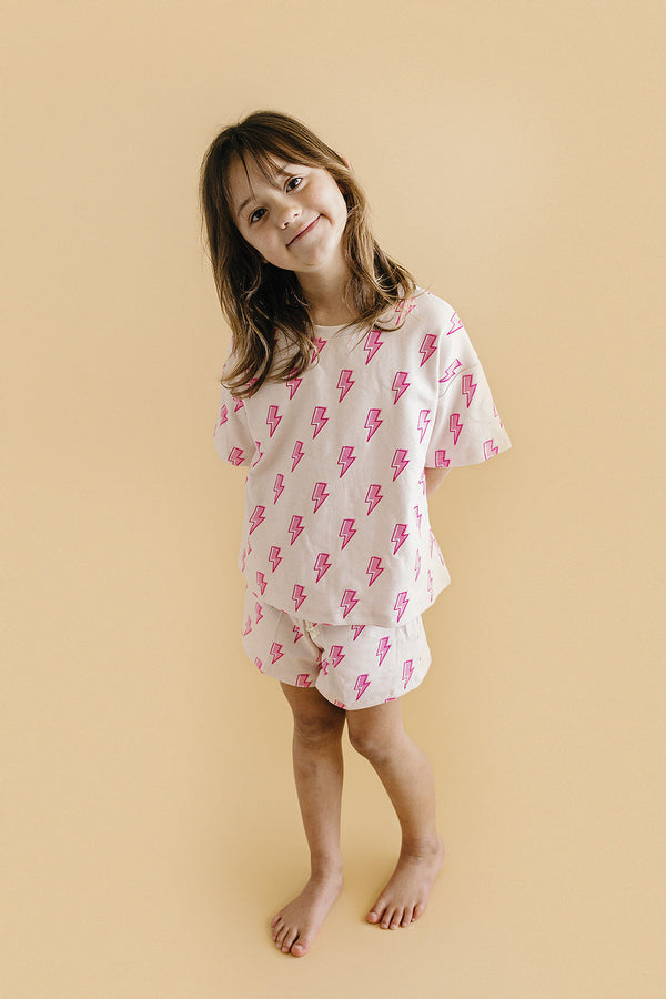 Shorts Set | Pink Bolts