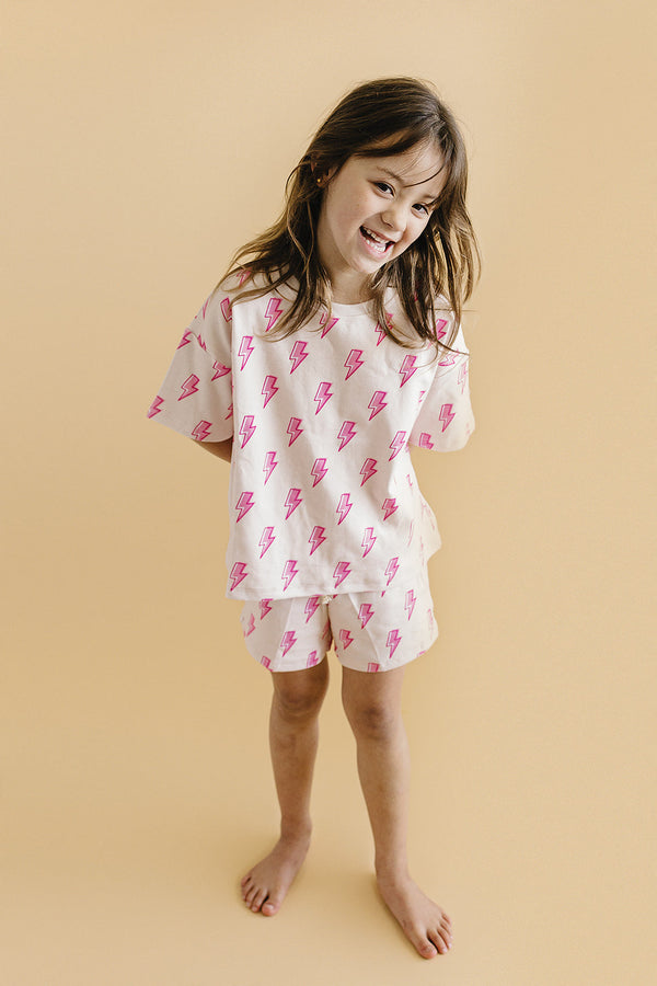 Shorts Set | Pink Bolts