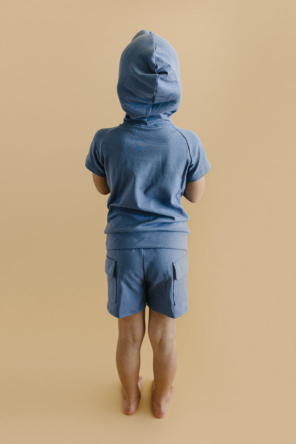 Cargo Shorts Set | Blue