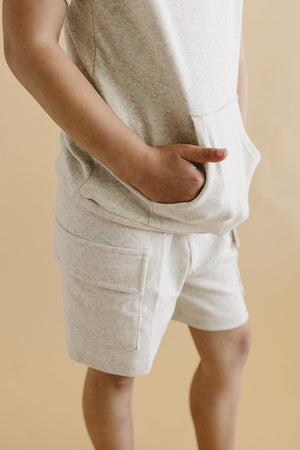 Cargo Shorts Set | Oatmeal