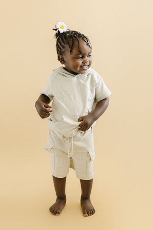 Cargo Shorts Set | Oatmeal
