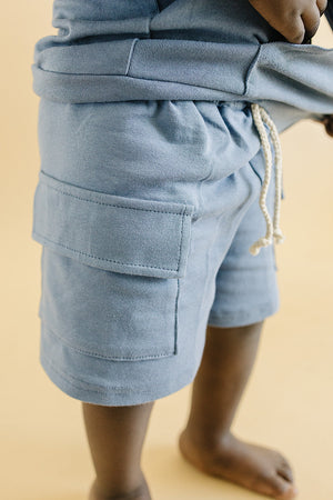 Cargo Shorts Set | Blue