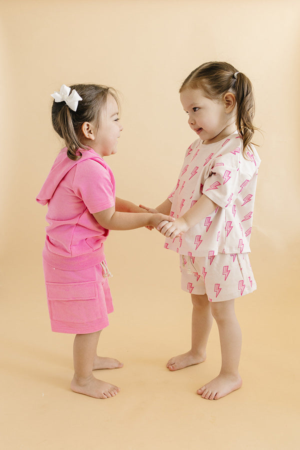 Shorts Set | Pink Bolts