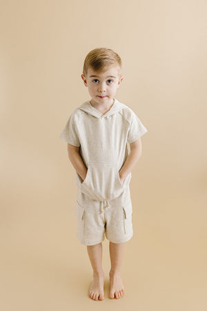 Cargo Shorts Set | Oatmeal