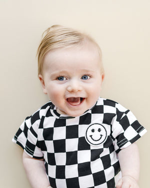 Checkered Shorts Set | Black - MOOGCO Baby