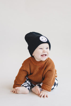 Chunky Knit Sweater | Rust - MOOGCO Baby