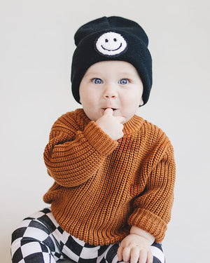 Chunky Knit Sweater | Rust - MOOGCO Baby