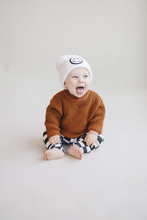 Chunky Knit Sweater | Rust - MOOGCO Baby
