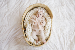 Chunky Knit Sweater | Vanilla - MOOGCO Baby