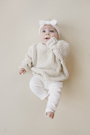 Chunky Knit Sweater | Confetti - MOOGCO Baby