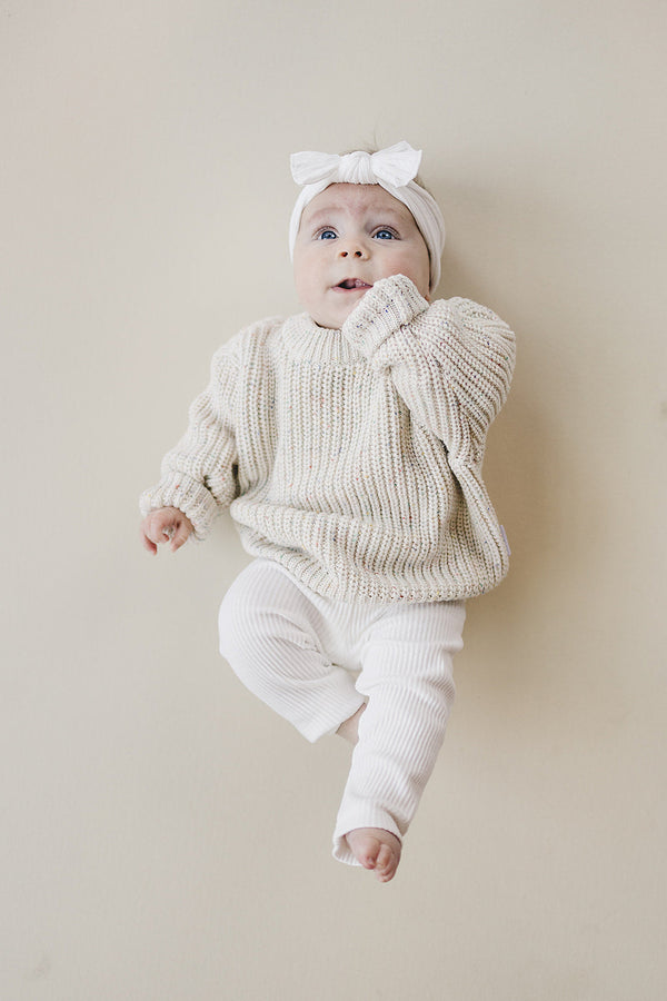 Chunky Knit Sweater | Confetti - MOOGCO Baby