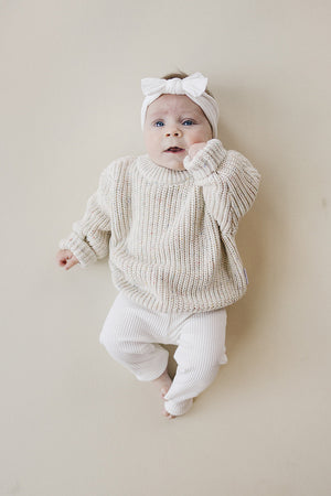 Chunky Knit Sweater | Confetti - MOOGCO Baby