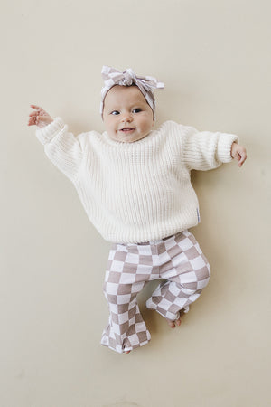 Chunky Knit Sweater | Milk - MOOGCO Baby