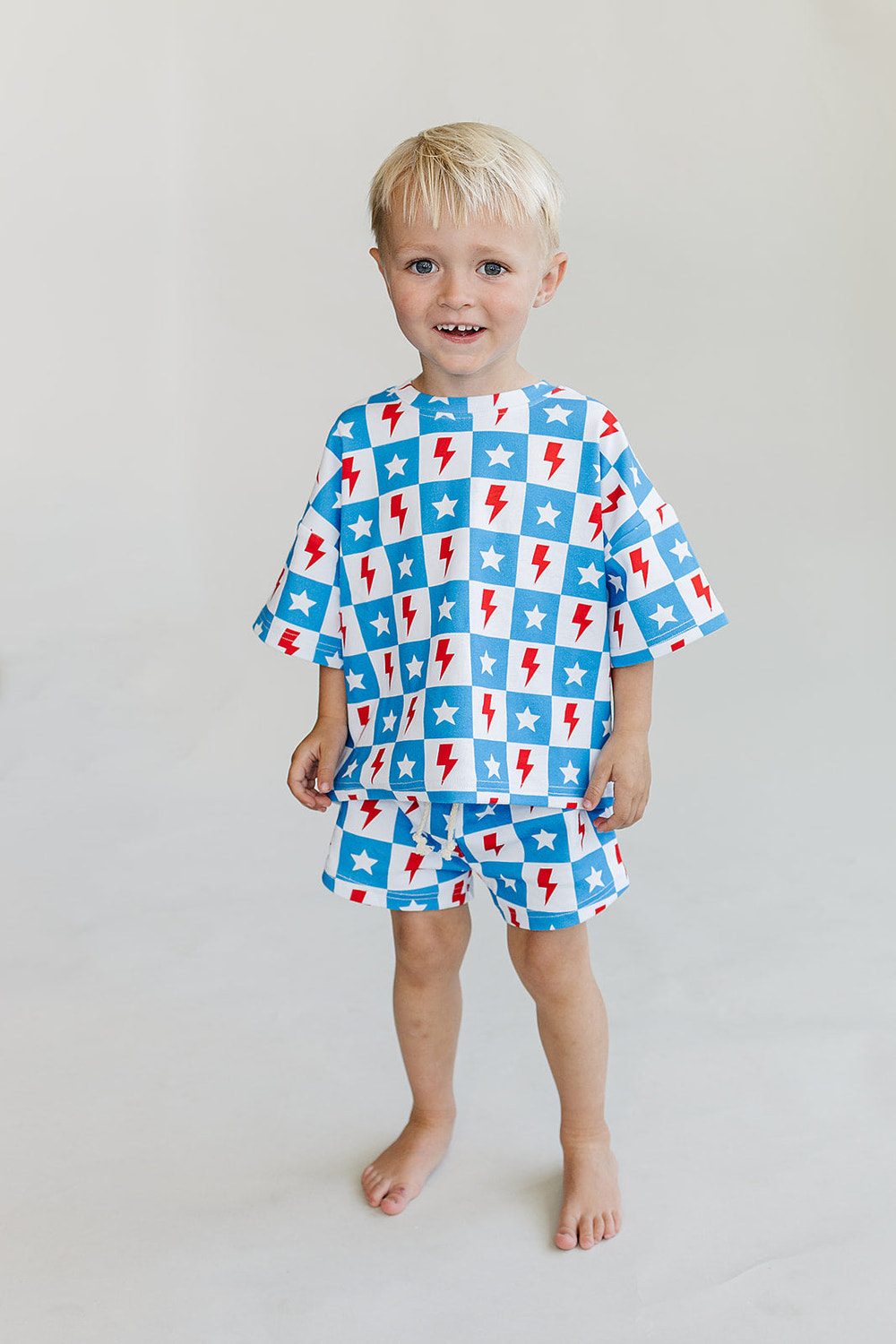 Shorts Set | Checks & Stars - MOOGCO Baby