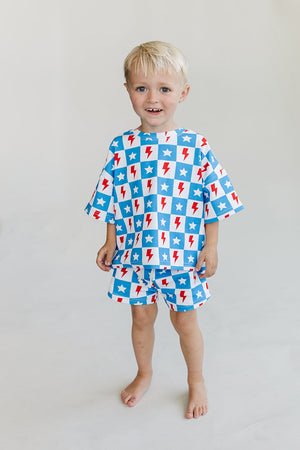 Shorts Set | Checks & Stars - MOOGCO Baby