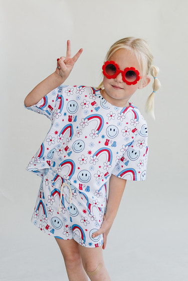 Shorts Set | Little Miss USA - MOOGCO Baby