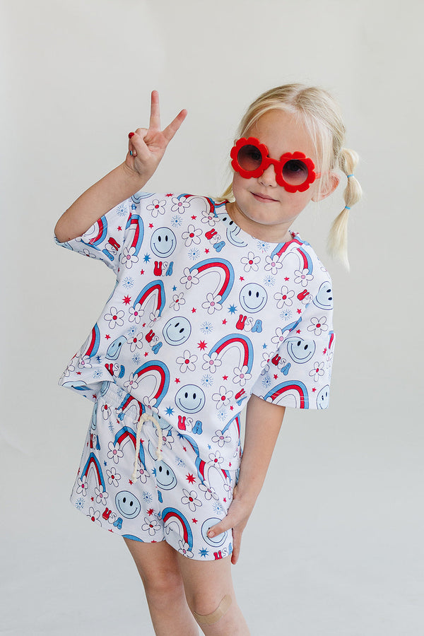 Shorts Set | Little Miss USA - MOOGCO Baby