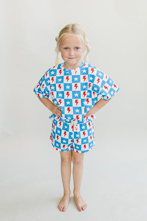 Shorts Set | Checks & Stars - MOOGCO Baby