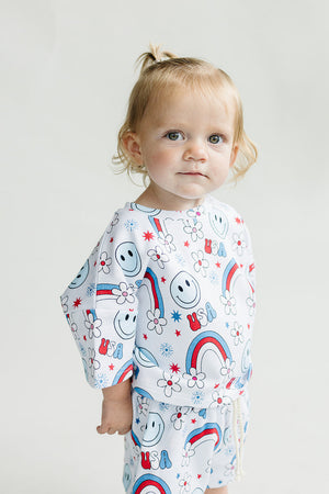 Shorts Set | Little Miss USA - MOOGCO Baby