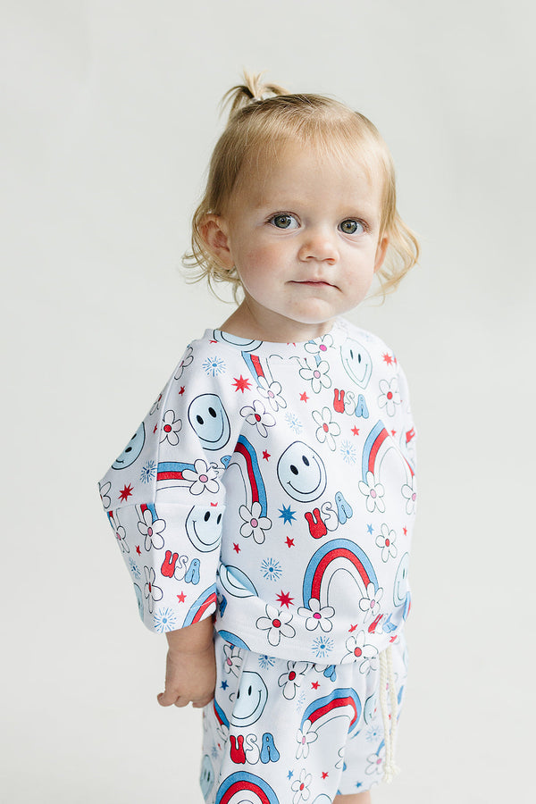 Shorts Set | Little Miss USA - MOOGCO Baby