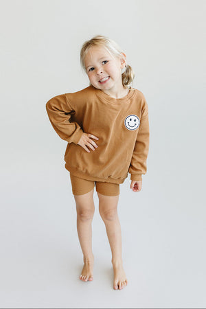 Biker Shorts Set | Rust - MOOGCO Baby