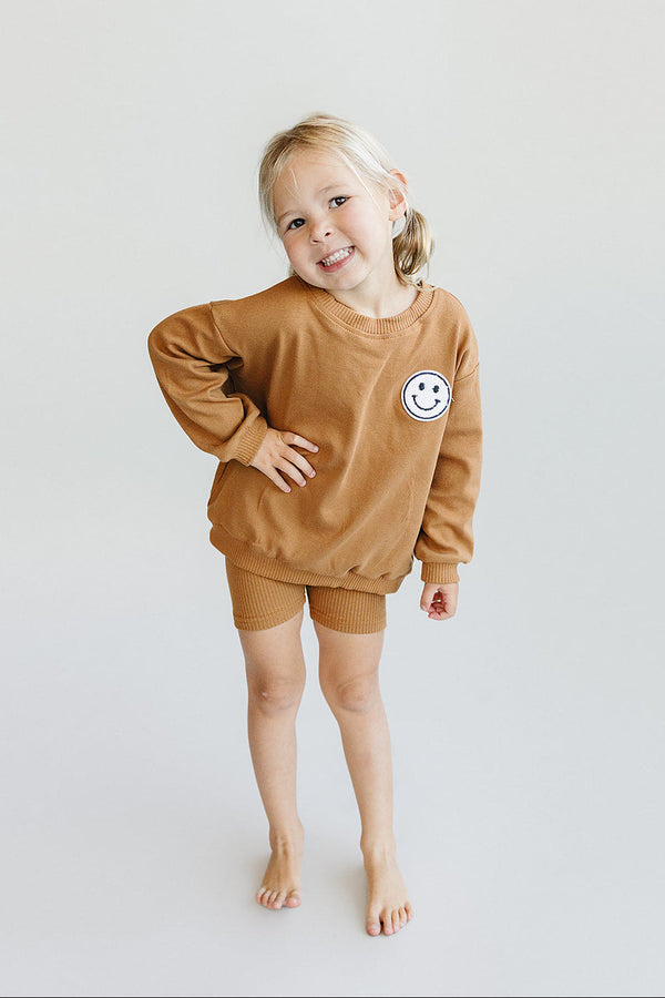 Biker Shorts Set | Rust - MOOGCO Baby