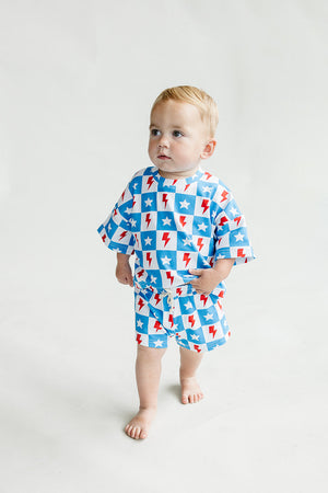 Shorts Set | Checks & Stars - MOOGCO Baby