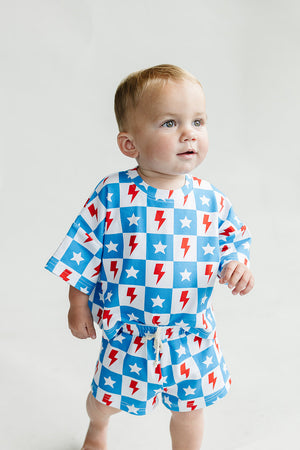 Shorts Set | Checks & Stars - MOOGCO Baby