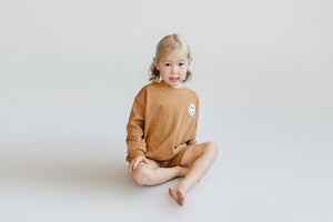 Biker Shorts Set | Rust - MOOGCO Baby