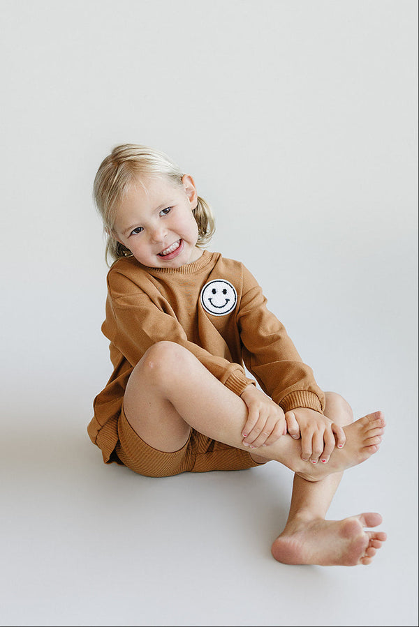 Biker Shorts Set | Rust - MOOGCO Baby